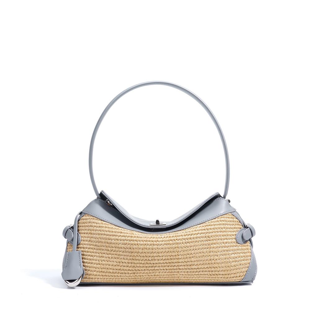 Large Capacity Shoulder Bag Versatile Hand-woven Armpit Bag Simple and Fashionable Messenger Bag