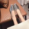 French Elegant Pointed Toe Gentle Evening Shoes Slip-On Low Heel Commuter Flat Shoes