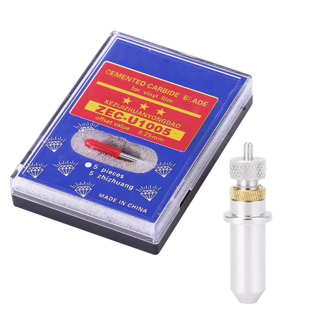 15pcs Tungsten Steel Plotter Cutter Blade Cutting Tool 30, 45, 60 Degree with Holder