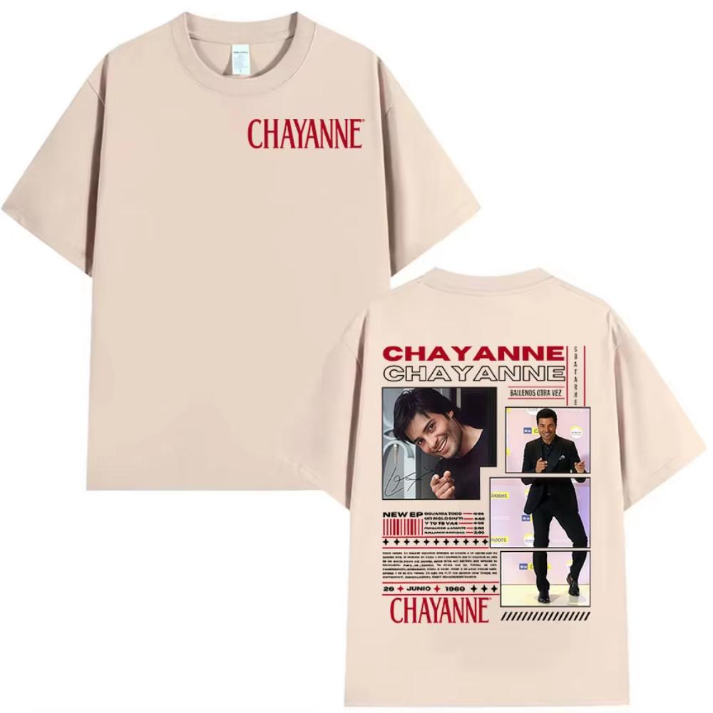 Rapper Chayanne Album Graphic T Shirt Men's Hip Hop Fashion Short Sleeve T-Shirts Cotton T-shirt Streetwear