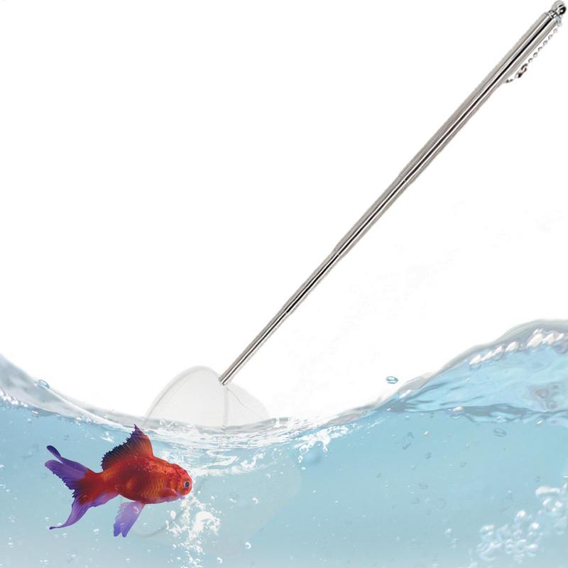 Fish Net For Fish Tank Fish Tank Net With Extendable 5-15 Inch Handle Pond Net Goldfishs Net Shrimp Net Aquarium Fish Nets Tool
