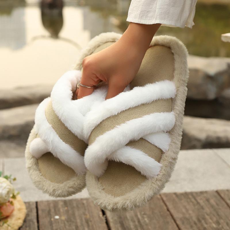 Women'S Autumn and Winter Home Slippers, Quiet Indoor/Outdoor Casual Shoes, 5 Colors Available, All-Season Comfortable Floor Slides