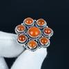 Natural Carnelian Gemstone Handmade 925 Sterling Silver Ring - Bohemian Jewelry Ring - Handmade Boho Jewelry for Women & Men, Party Wear Gifts