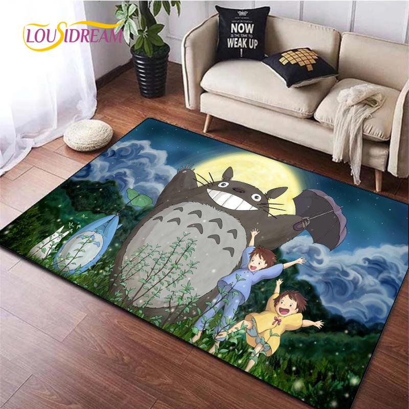 Cute Cartoon Anime Carpet for Living Room Bedroom Rug Kitchen Kids Unslip Floor Mat Birthday Gift Photography Props Tintines Rug
