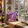 1Pc Stylish Idol Theme Printed Pillowcase, Zippered Cushion Cover, Machine Washable, Ideal For Home & Office Napping Decor
