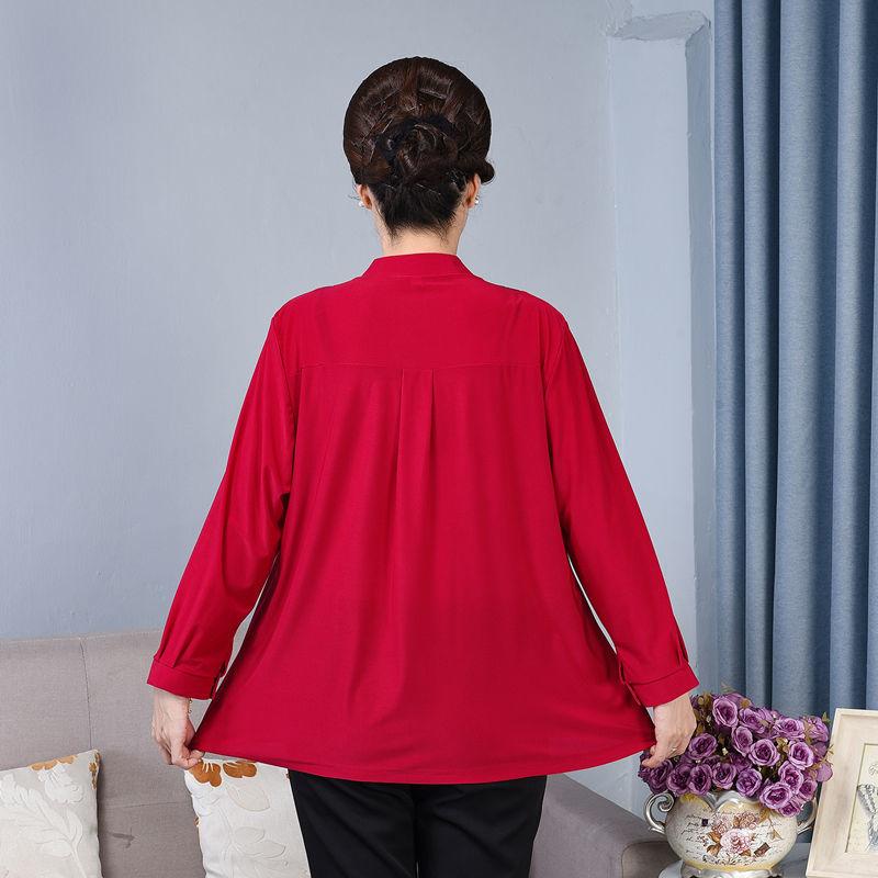 Spring Autumn Women's Plus Size Shirt Loose Long Sleeve T-Shirt