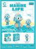 Ocean Creatures Educational Building Blocks Series – LEGO Compatible Micro-Blocks Set