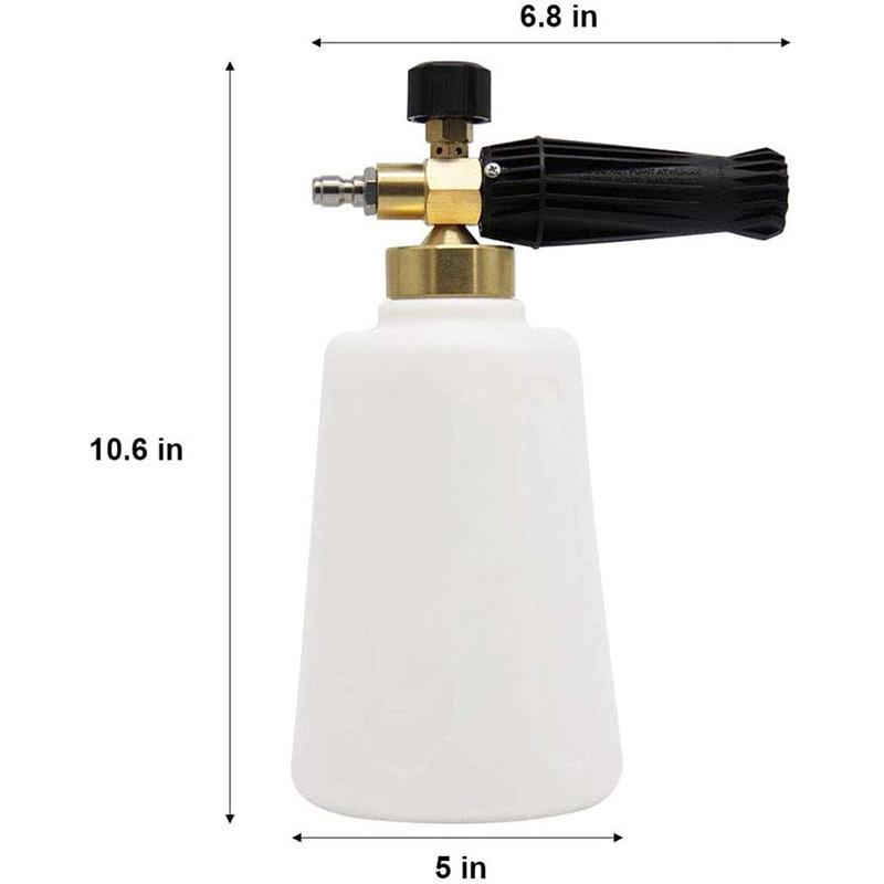 High-Pressure Adjustable Car Wash Foam Gun with Five-Color Nozzle