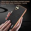 AZNS For Samsung Galaxy A06 4G Case Electroplating Crocodile Texture PU+TPU Phone Cover