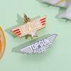 Pilot Space Shuttle Travelling Enamel Pin Denim Backpack Clothes Decoration Badges Jewelry