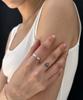 Clemence Jewelry Fleur Carving Ring 01_Silver