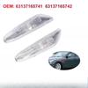 2X Clear Fender Side Marker Lights Indicator Turn Signal Lights For 2004-2010 BMW 525i 528i 350i 535i 545i 550i M5 (E60 E61) 63137165741 63137165742