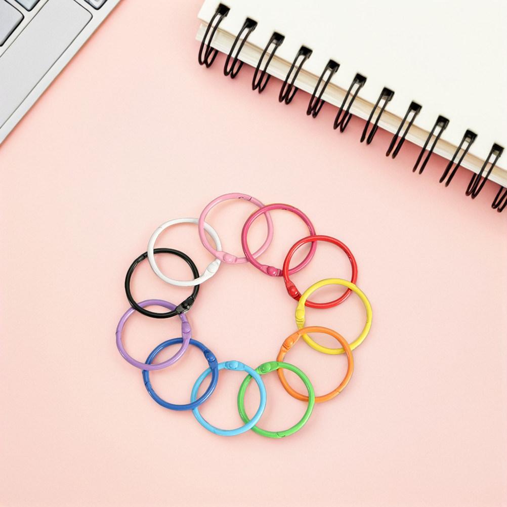 140Pcs Metal Binder Rings Small Book Rings for Index Cards Keychains Scrapbooking Home Office School Craft Organizer