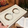 Fuji Snow Natural Agarwood Beaded Bracelet New Chinese Style Hand Jewelry Men Women