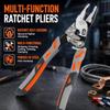 with Ratchet Self-Locking Ratchet Pliers Steel Combination Pliers New Wire Cutters  Wire Shearing