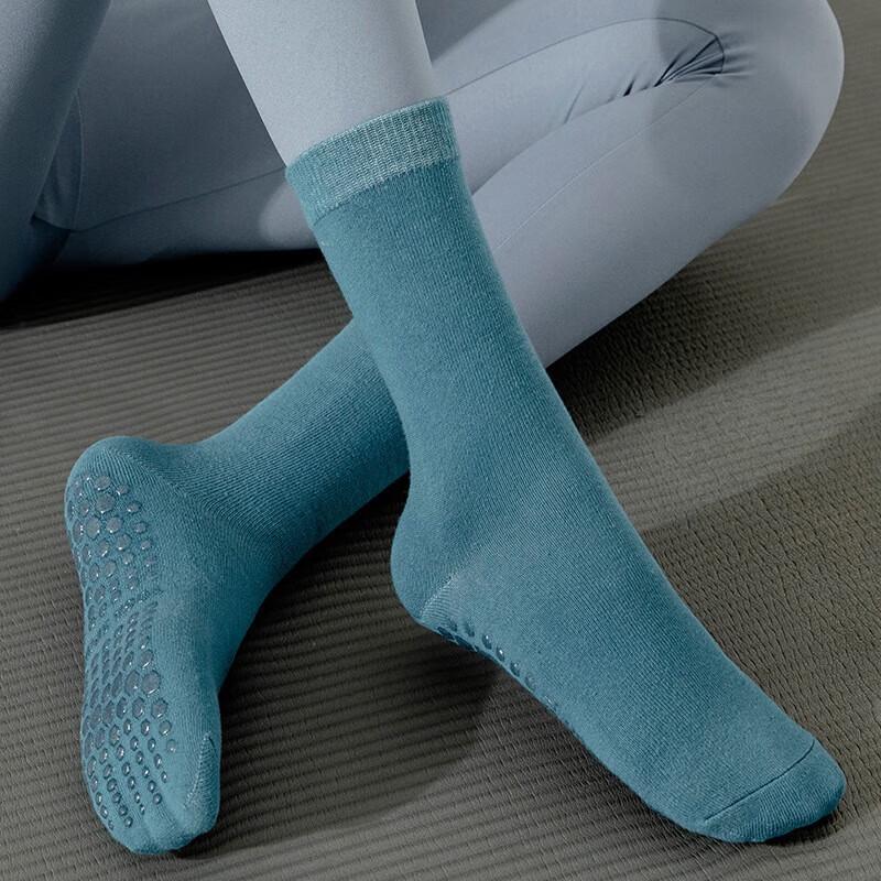 WEZHO Women s Non-Slip Mid-Calf Yoga Socks