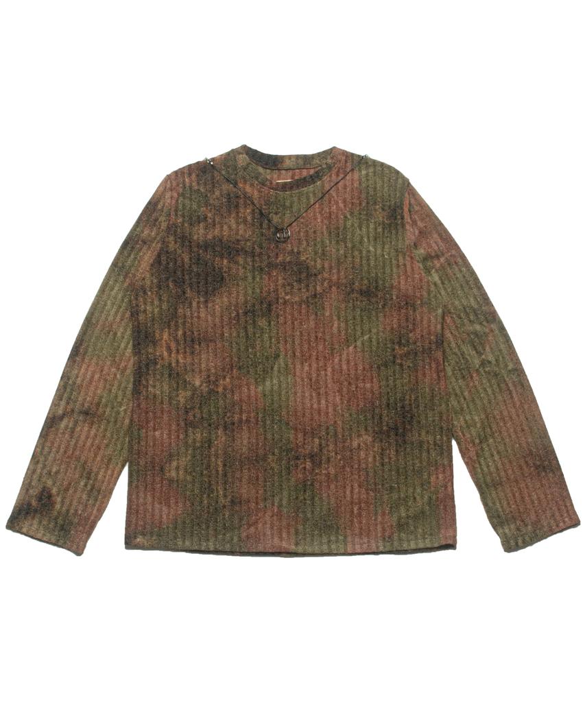 DAMP Necklace Tie-Dye Knit_Brown
