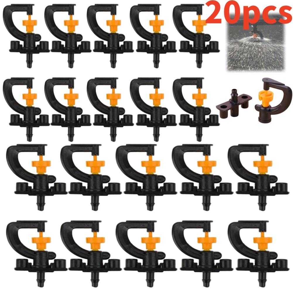 10/20pcs 360° Rotary G Type Micro Nozzle Sprinkler Garden Greenhouse Drip Irrigation Sprinkler Atomize for Lawn/Flowers/Plant