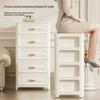 Home Storage Cabinet Bedside Table Stackable Plastic Cabinet Multi-layer Drawer Foldable Organizer Snack Toys Chest of Drawers