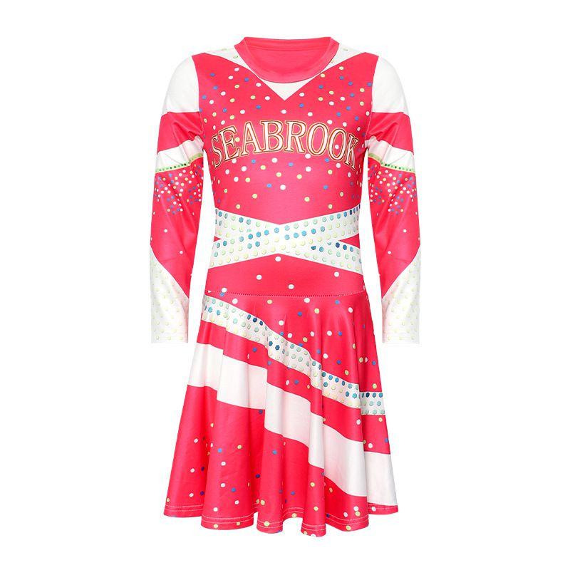 3 Zombie Halloween Addison Cheerleading Costume Childrens Cosplay Dress