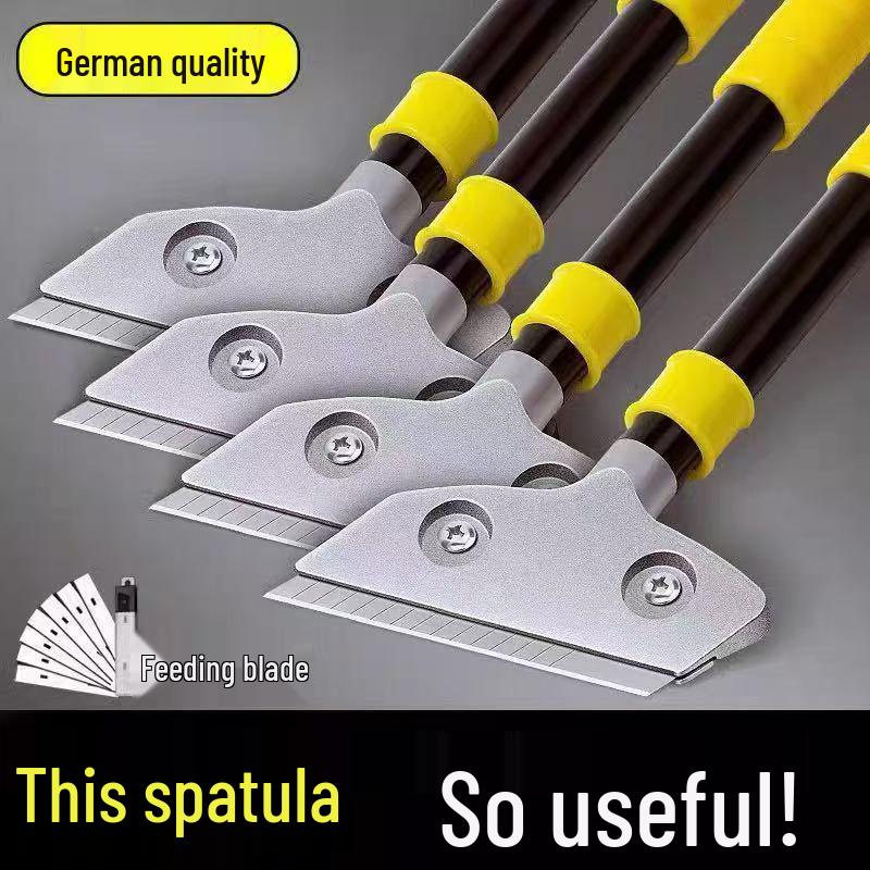 Multi-Surface Cleaning Shovel: Wall, Glass, Floor, Marble Blade, Grout, Glue & Putty Scraper