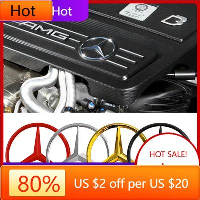 2025 Heet Voor Mercedes Benz 70mm Auto Styling Motor Logo Decor Motorkap Embleem Sticker Voor Mercedes Benz W203 W204 W205 W209 W210 W21