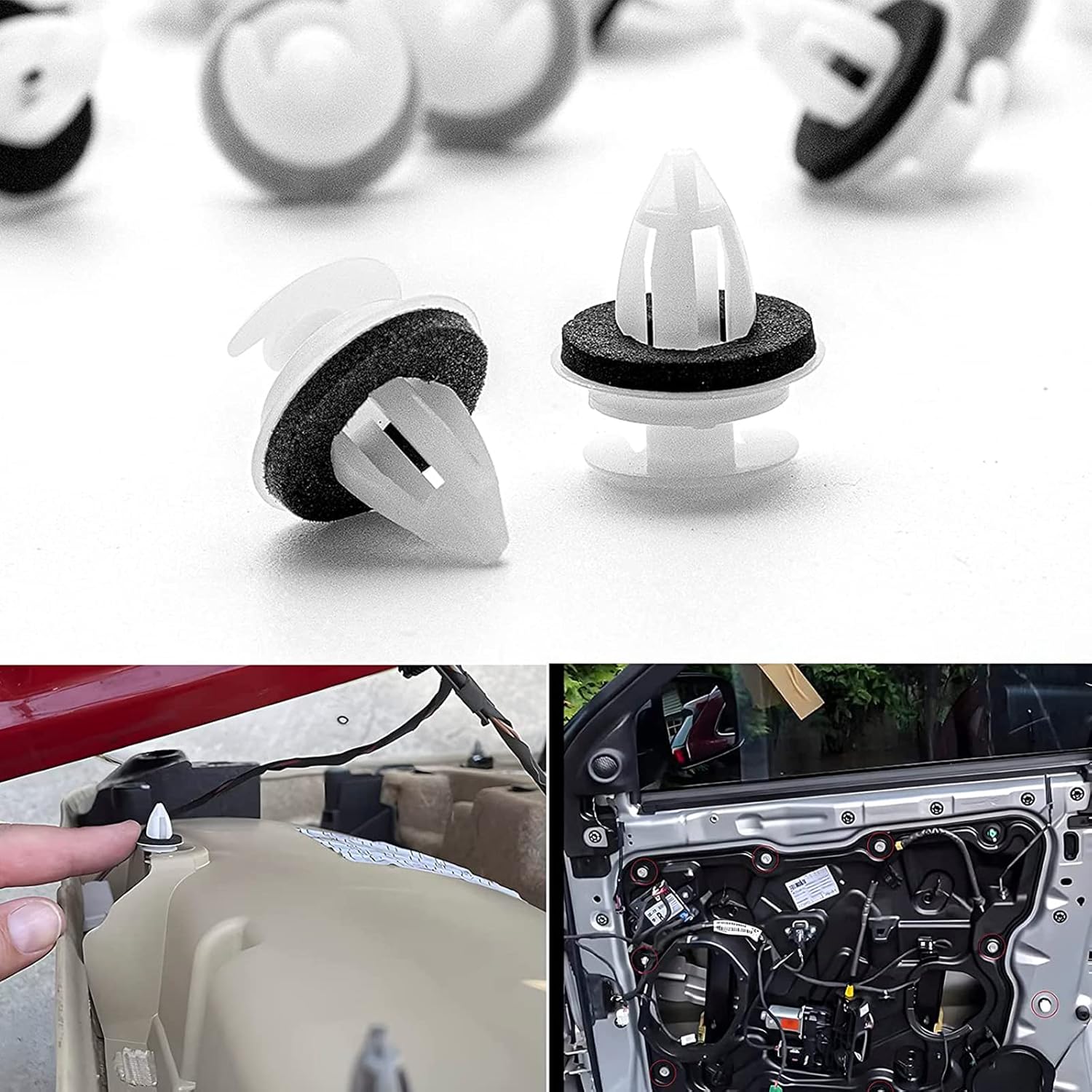 

50Pcs Door Panel Clips 51411973500 Compatible with BMW 3 5 7 E36 E34 E46 E38 E39 X5 M3 M5 Z3