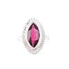 Pink Rubellite Gemstone 925 Sterling Silver Stylish Jewelry Wedding Ring For Her RR-26-12