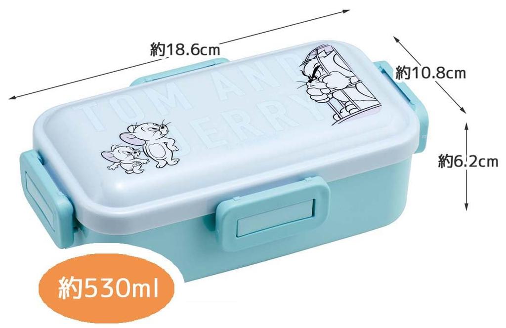 Skater Bento Soft Domed Made in Tom Jerry PFLB6AG Box, 530ml, Antibacterial, Filling, Lid, Japan, & & Friends,