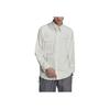 Adidas Originals Outdoor Casual Solid Color Logo Embroidered Single-Breasted Polo Jacket Men Jacket White HK2766