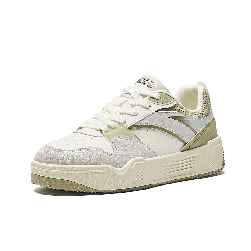New Anta C37 Series Lightweight Height Increasing Low top Skateboard Shoes Women's Light Asphalt Gray 922438037-3