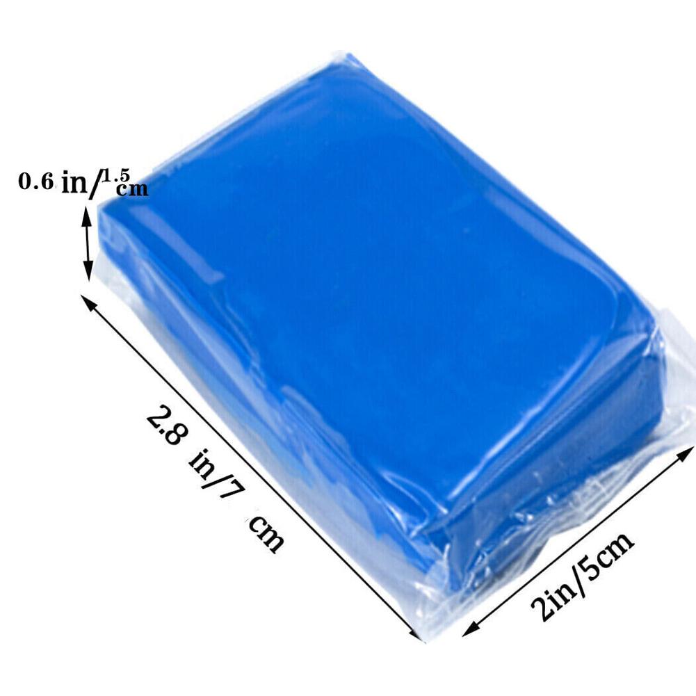 5Pcs Blue Car Wash Cleaner Rubber Sludge Mud Auto Remove Magic Cleaning Mud Car Cleaning Clay Bar Auto Detailing Cleaner Tool