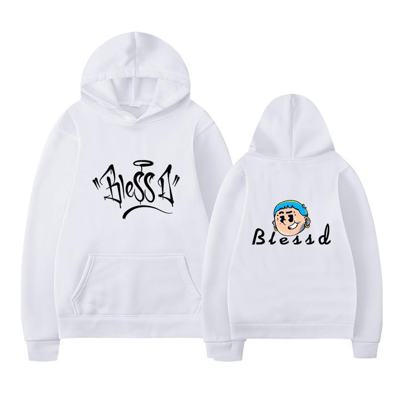 Blessd Mikiny Merch Pánské Dámské Mikina Pánská Mikina Vintage Unisex Pulovry Nadměrné Oblečení