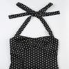 Dot Sleeveless Crop Top Lace Up Women Camisole Stylish Halter Ruffle Vest Top  Summer