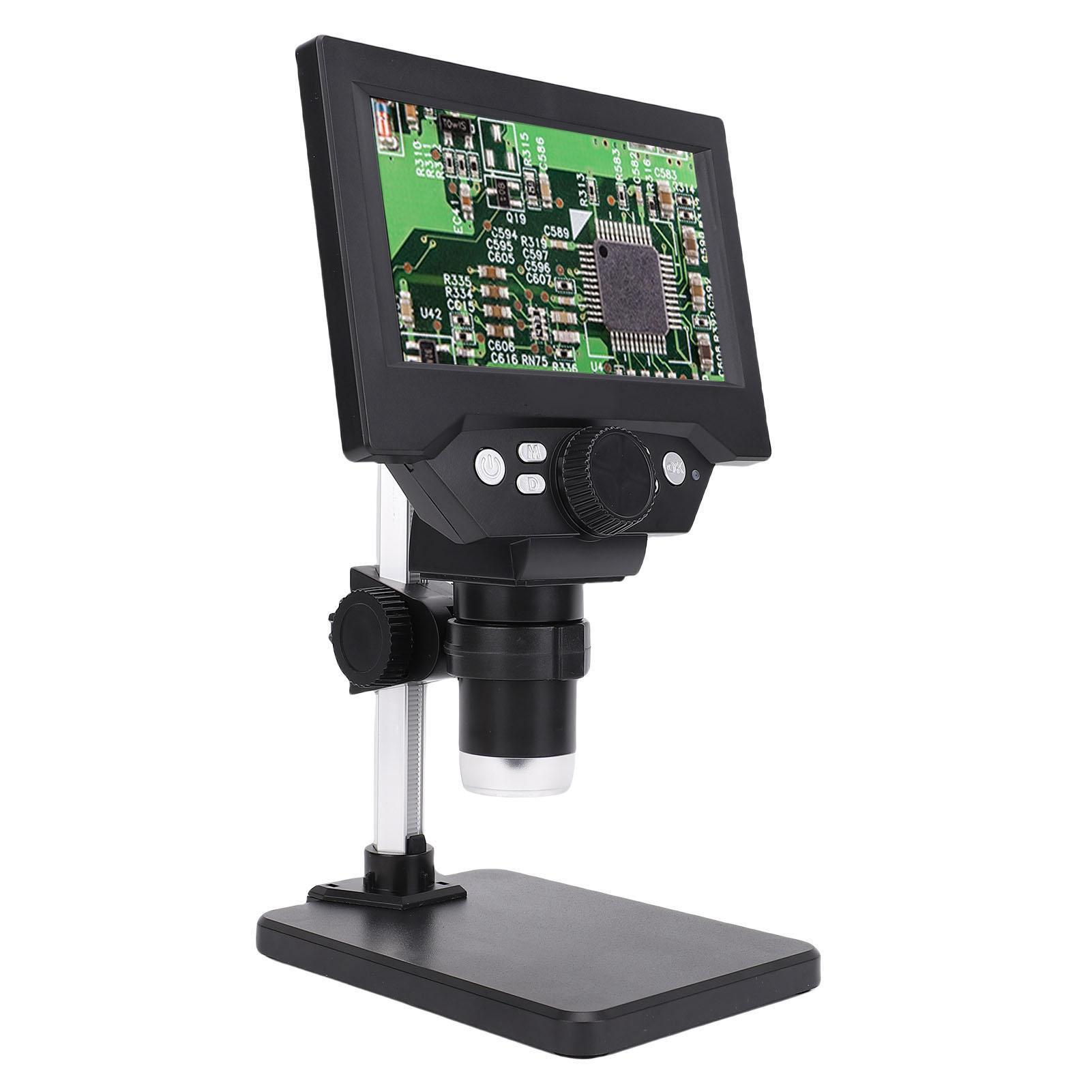 

Digital Electronic Microscope 5.5 Inch Screen 1080P HD 1000X Magnification Coin Magnifier with 8 LED Lights for Windows