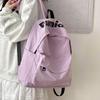 Lightweight Minimalist Backpack for Female Students: Versatile Double-Shoulder Bag for School and Travel.