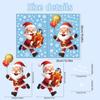 Window Holiday Stickers With Pvc Snowflakes Penguins And Santa Christmas For