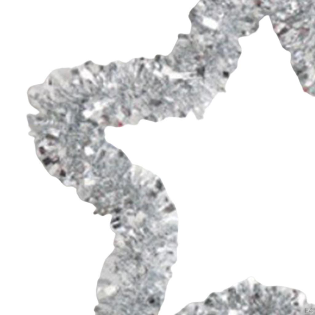 Pentagram Garland Star Wreath Ornaments Hanging Backdrop Tinsel for Front