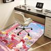 Office Rug Hello Kitty, Ferris Wheel Anti-Slip Rug, Machine Washable for Living Room, Bedroom, Office, Multiple Sizes, Bedroom Mat, Decorative Mat, Du