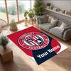 Stoke City FC Printed Crystal Velvet Rug Non‑Slip Crystal Velvet Carpet For Sofa Bedroom Indoor Home Decoration