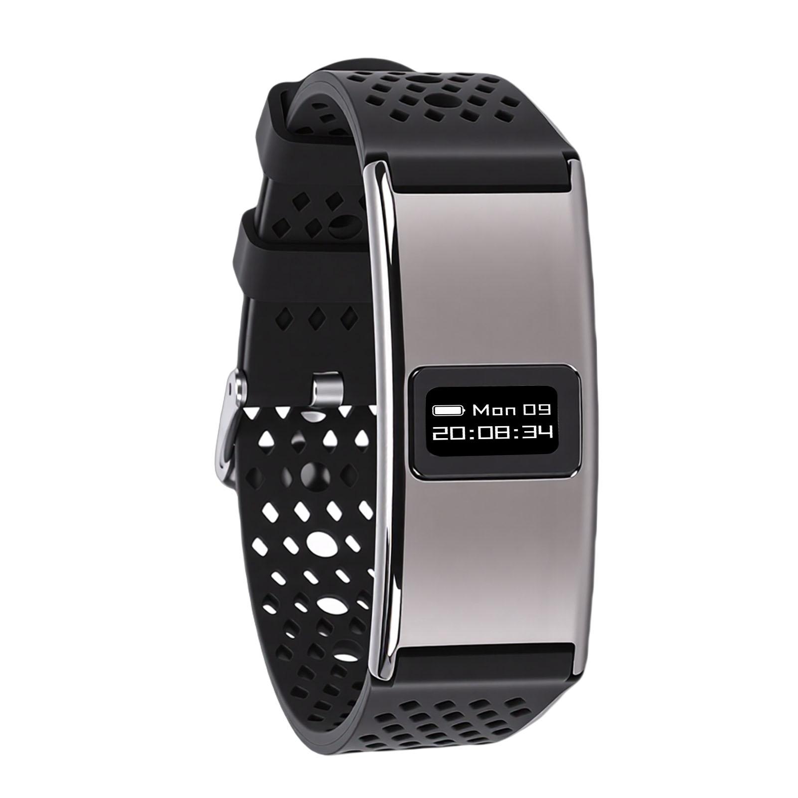 

Smart Bracelet Slim Bluetooth 5.3 IPX8 Water Proof Smart Wristband with Multi Sports Modes Call Alert Sleep Analysis чёрный