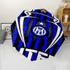 Inter Milan logo Print Automatic Umbrella, 8 Rib Iron Frame, Plastic Handle, Suitable for Outdoor Travel &Daily , Ideal Gift