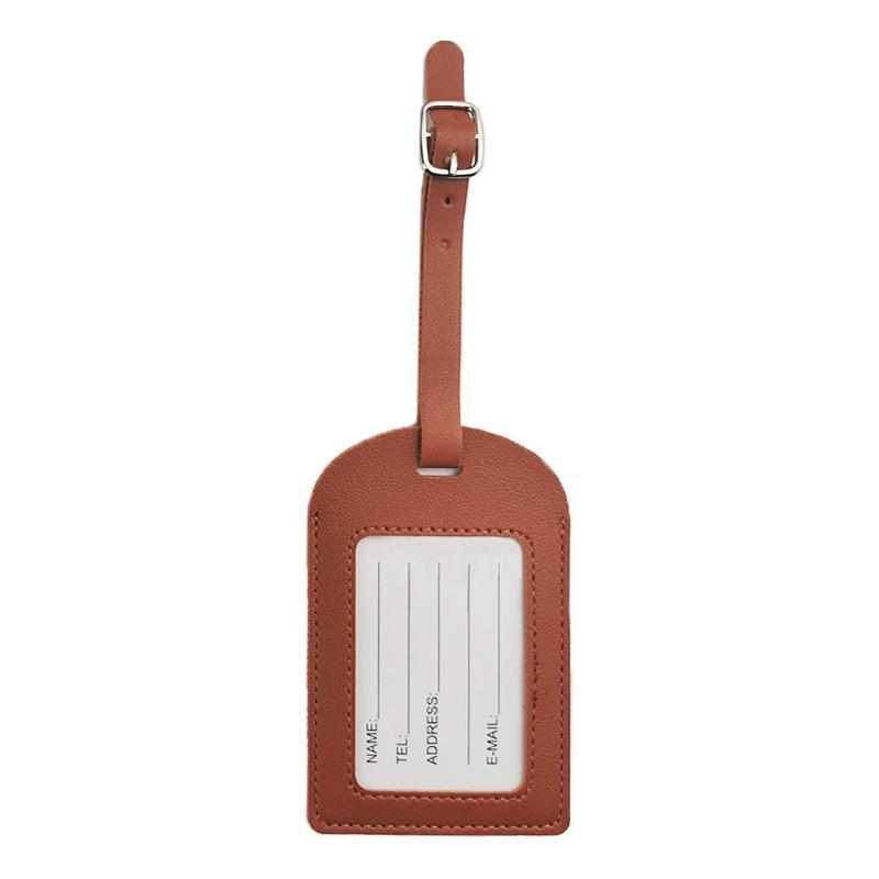 Multicolor Leather Airplane Boarding Pass Suitcase Tag