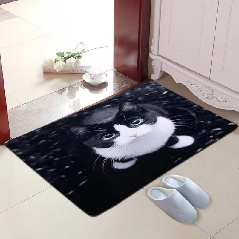Tappeto in Velluto di Cristallo per Camera da Letto Soggiorno Comodino Tappetino per Porta d'Ingresso Bambini Adulti Antiscivolo Resistente allo Sporco