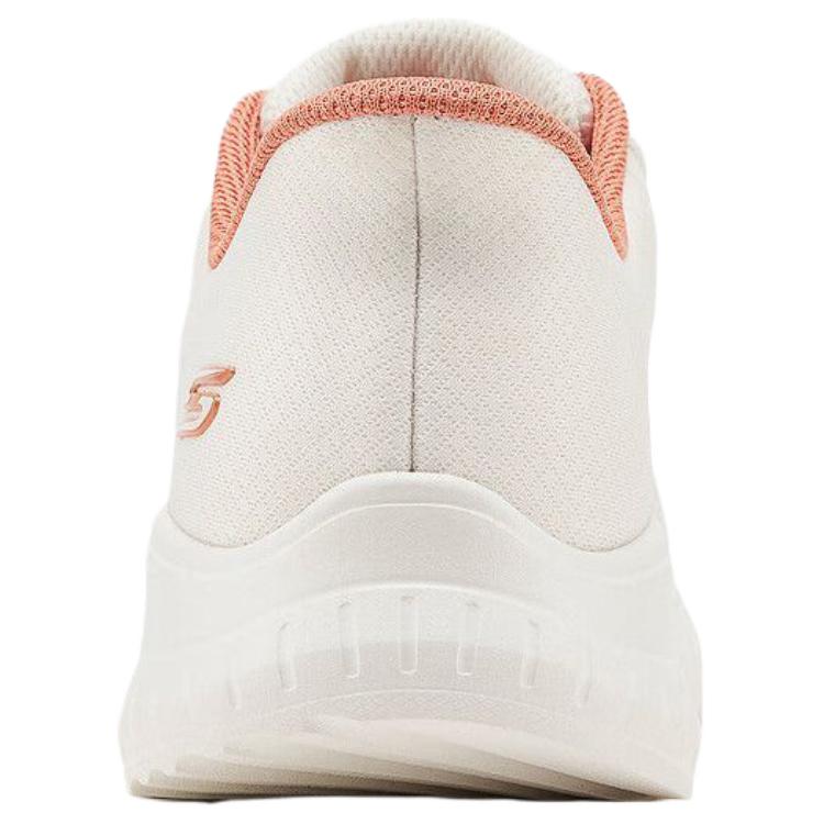 Skechers Bobs Squad Chaos Comfortable Versatile Low-Top Casual Running Shoes Women Sneaker Off-White 117639-WHT