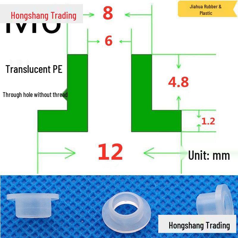 Step T-Shaped Nylon Insulating Bushing Washer, M3-M35 Thread Protection Spacer