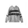 Unisex Oversized Hooded Rits-Up Sweatshirt Streetwear Vintage Grafisch Losse Pasvorm Casual Top