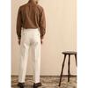 Pantaloni da abito casual da uomo a vita alta, dritti e larghi, con fibbia Naples Paris