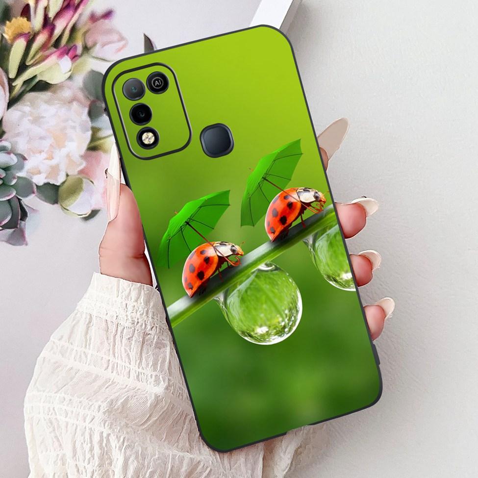 For Infinix Hot 10 X682C 10s X689B 10play X688C Back Cover For Infinix Hot 10 Play Case Shockproof Fashion Cute Cartoon Silicone