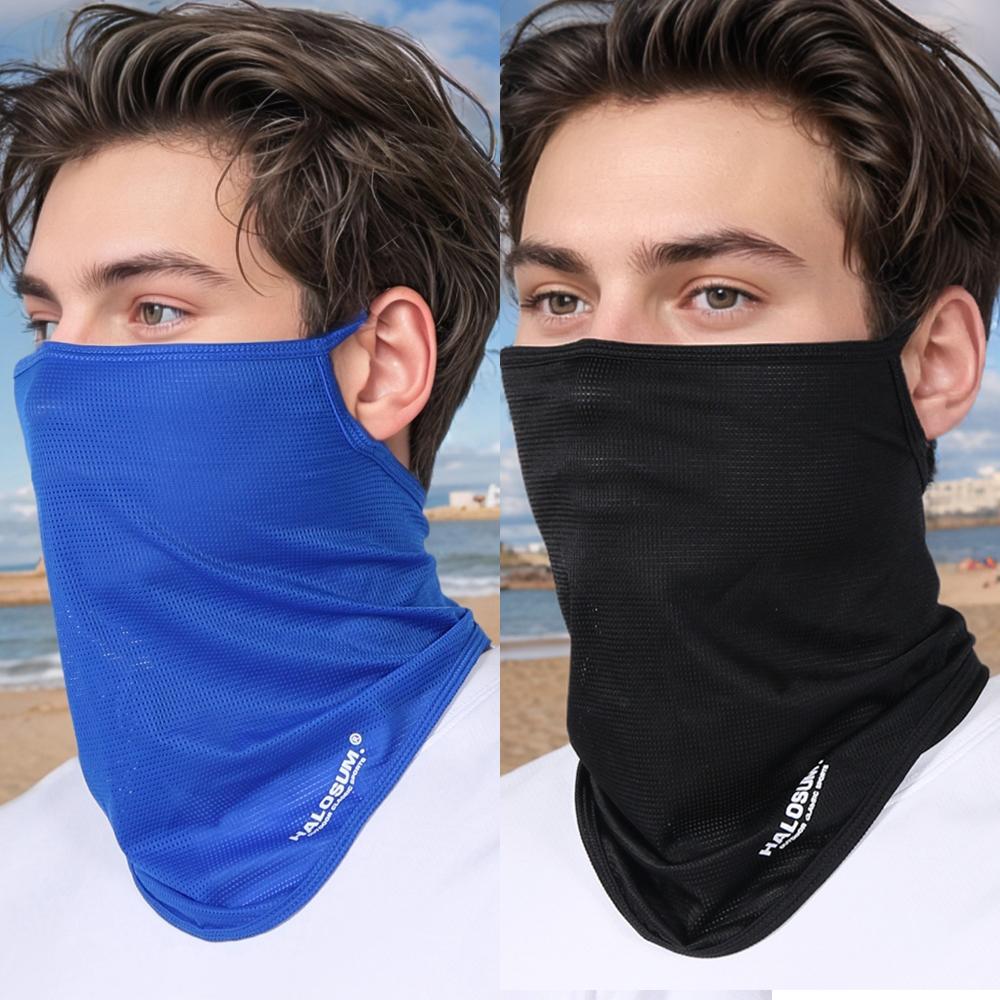 Breathable Bike Mask Windproof Dustproof Solid Color Motorcycle Scarf Ice Silk Balaclava Summer Men Women Sun Protection Veil
